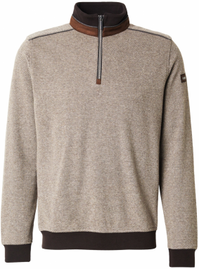 bugatti Sveter  hnedá / kapučíno / tmavohnedá