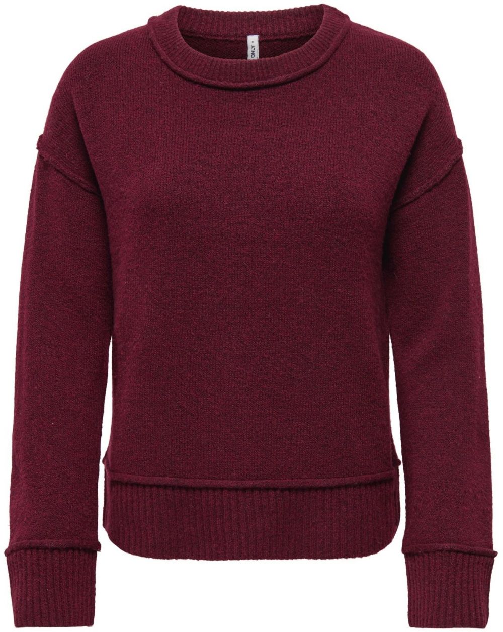 ONLY Sveter 'ONLHAZEL'  vínovo červená