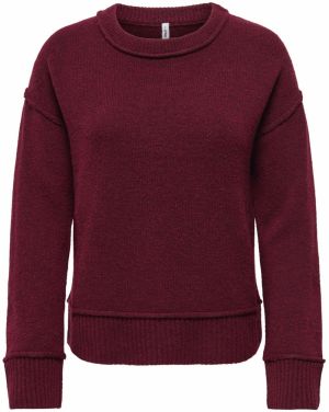 ONLY Sveter 'ONLHAZEL'  vínovo červená