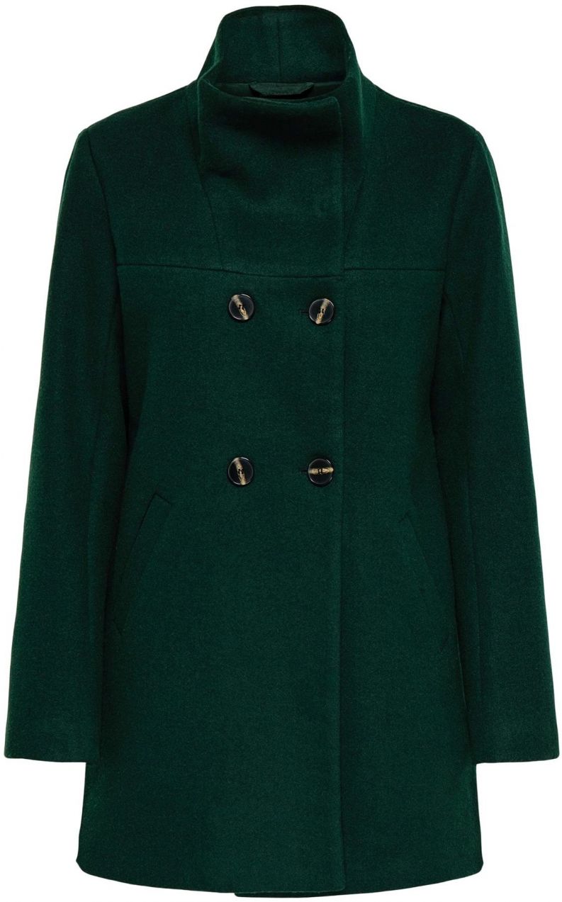 ONLY Prechodný kabát 'ONLBLAKE'  tmavozelená