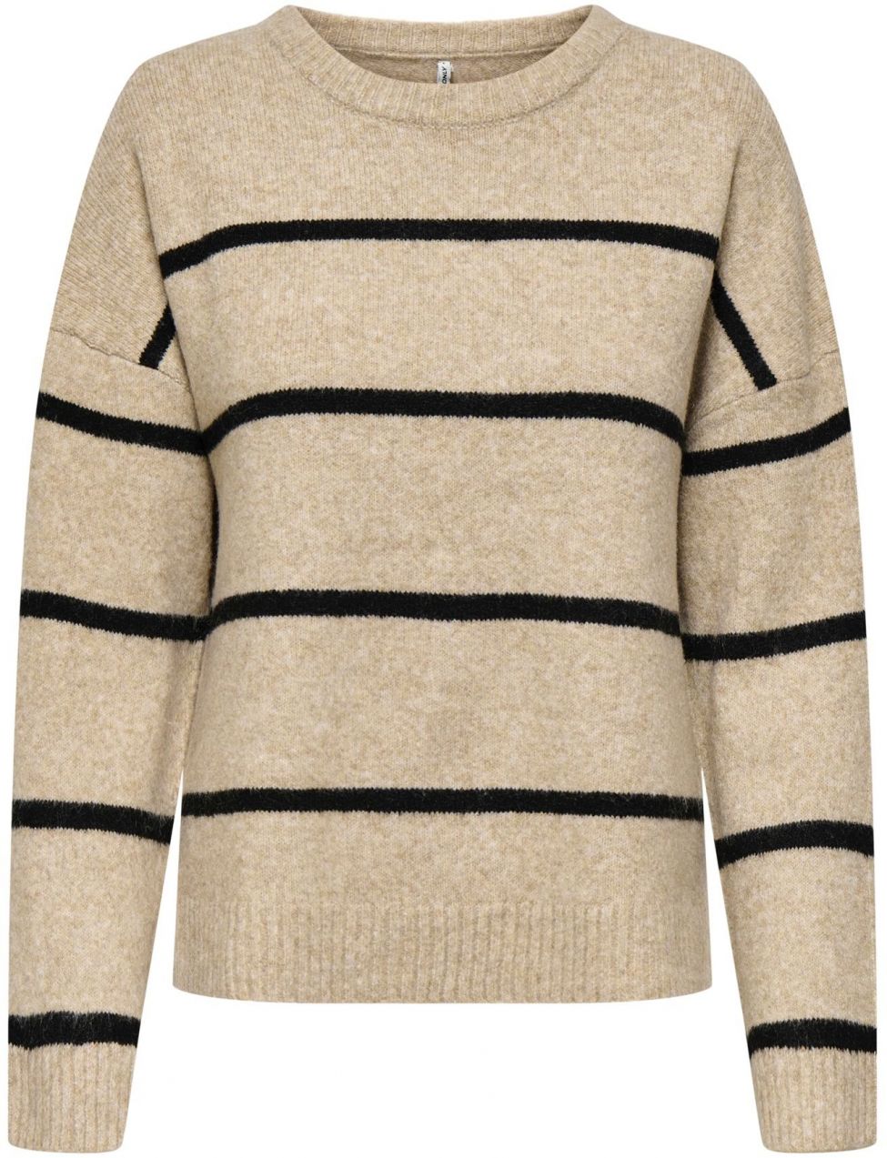 ONLY Sveter 'ONLOXFORD'  béžová melírovaná / čierna