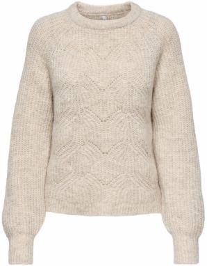 ONLY Sveter 'ONLGILA'  sivobéžová