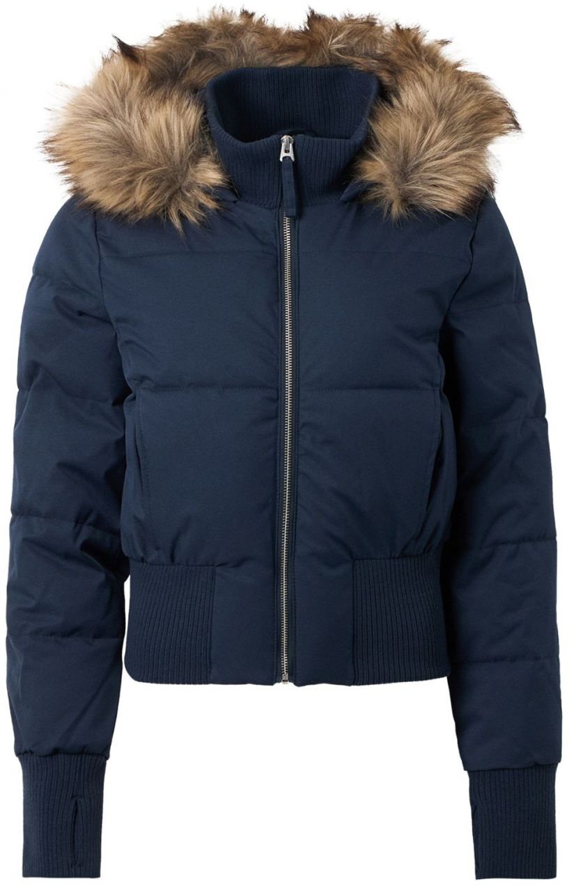 HOLLISTER Zimná bunda  námornícka modrá