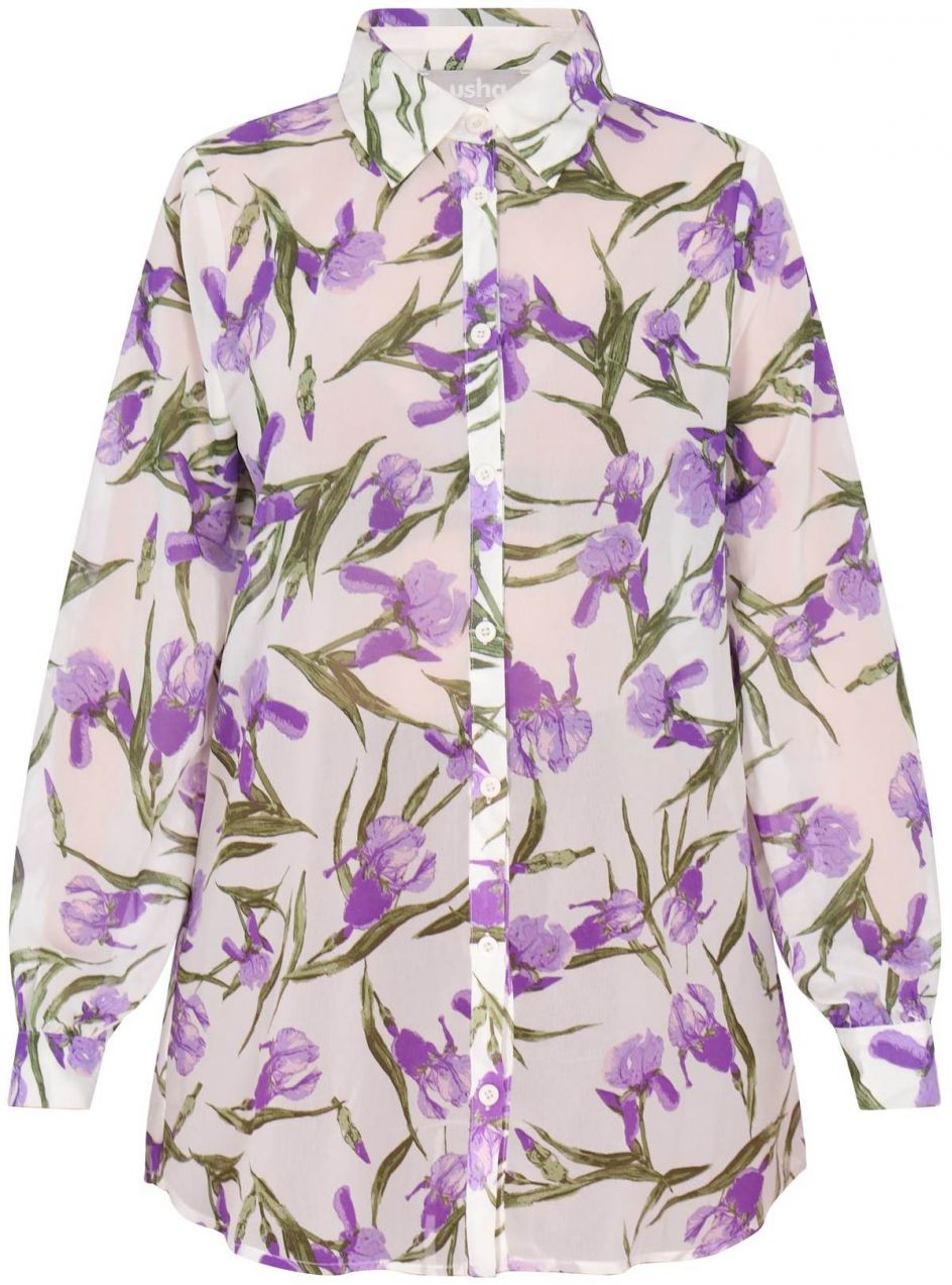 Usha Blúzka  béžová / zelená / fialová