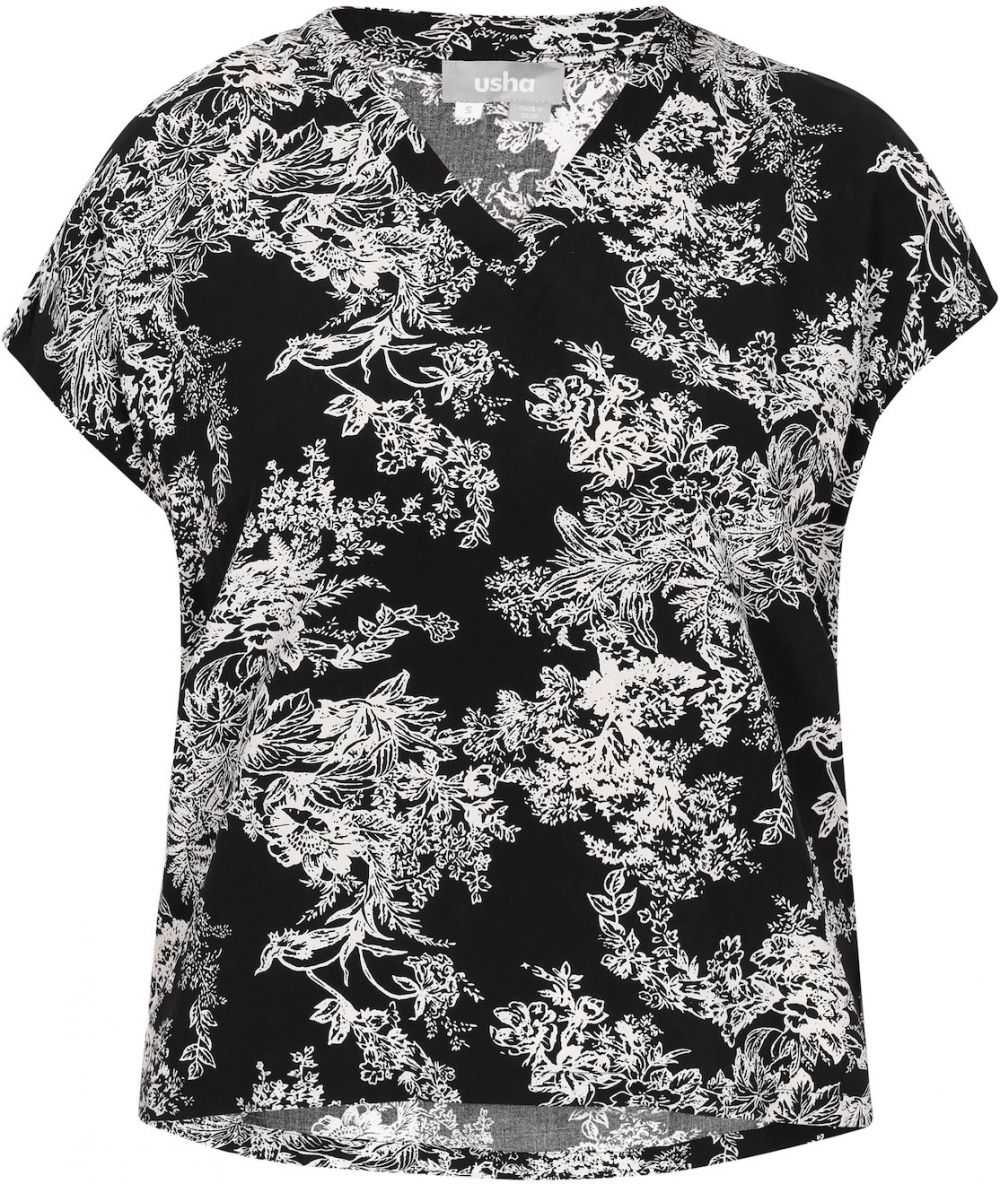 Usha Blúzka  čierna / biela