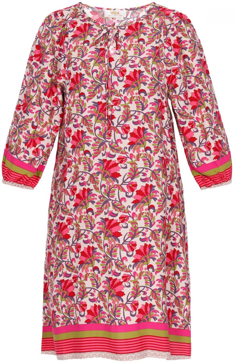 usha FESTIVAL Šaty 'Festival'  béžová / zelená / ružová / červená