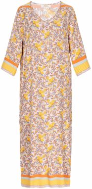 usha FESTIVAL Šaty  žltá / sivá / oranžová