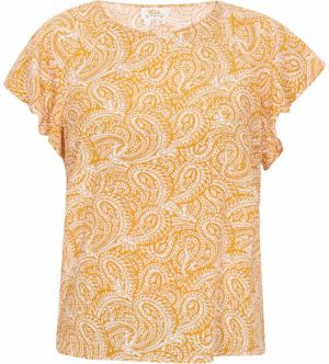 usha FESTIVAL Blúzka  tmavožltá / biela