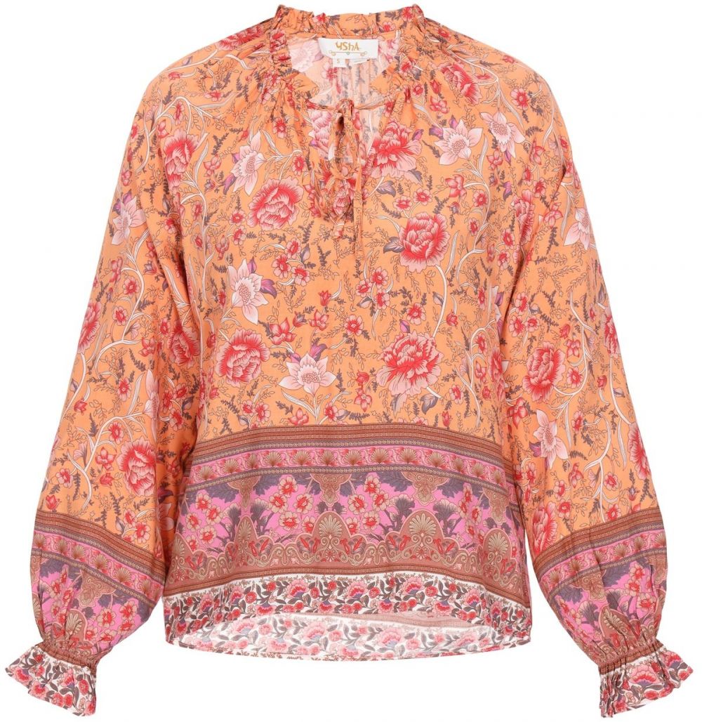 usha FESTIVAL Blúzka  zmiešané farby / oranžová