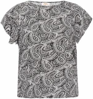 usha FESTIVAL Blúzka  svetlosivá / čierna