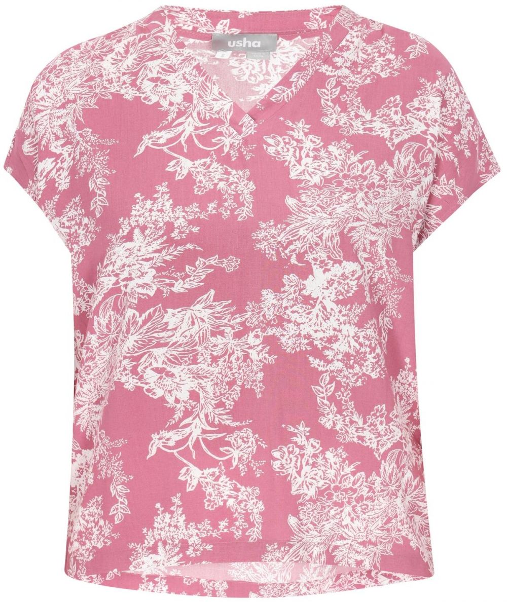 Usha Blúzka  ružová / biela