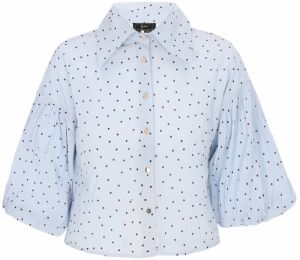 faina Blúzka  modrá / čierna