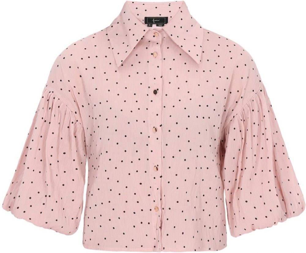 faina Blúzka  ružová / čierna