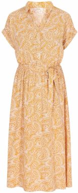 usha FESTIVAL Košeľové šaty  žltá / biela