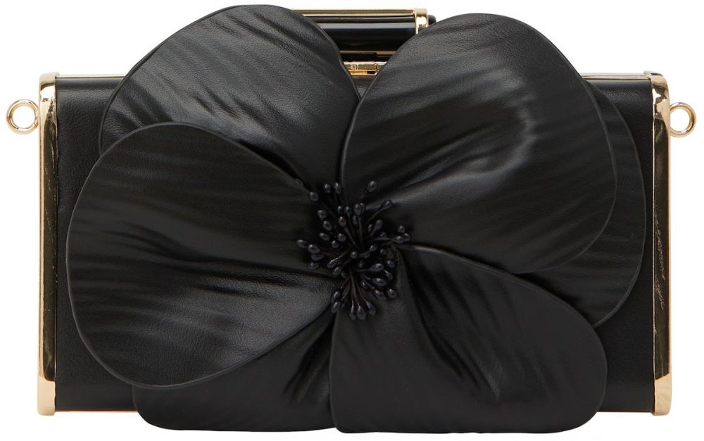 faina Listová kabelka  čierna