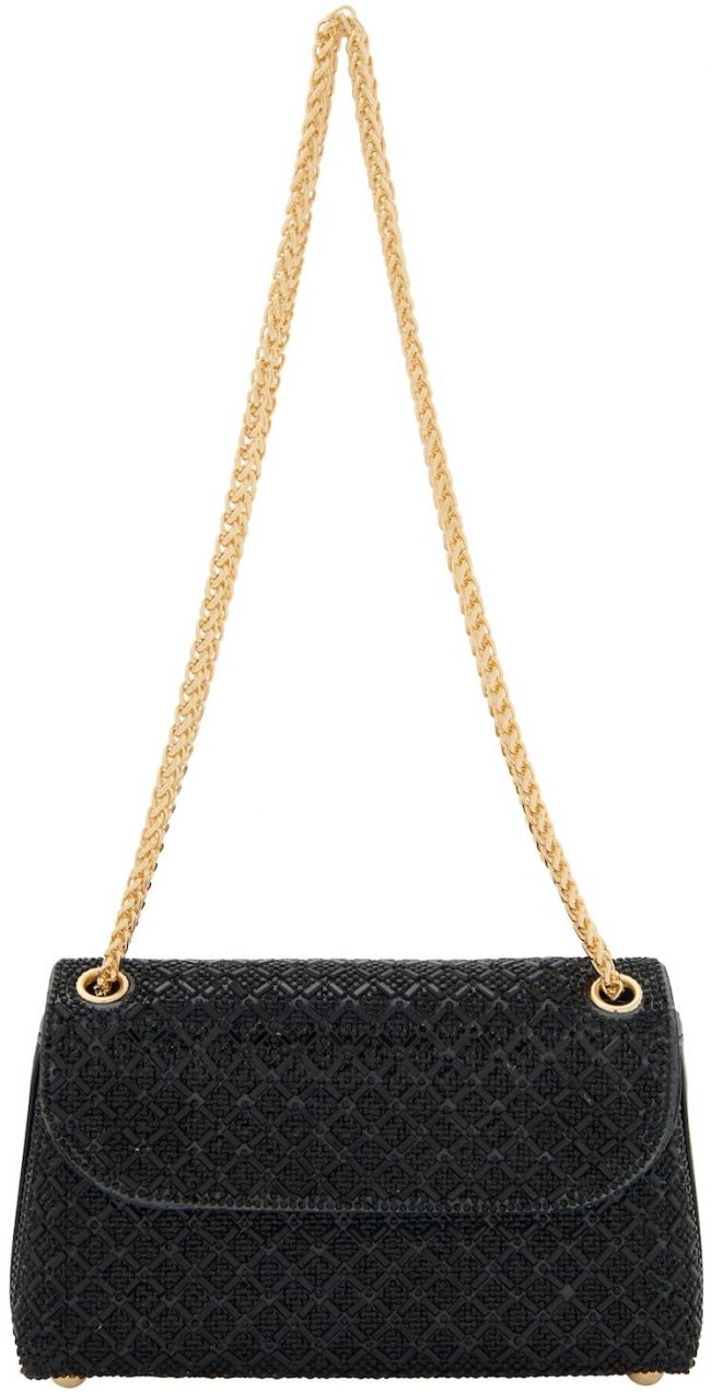 faina Listová kabelka  čierna