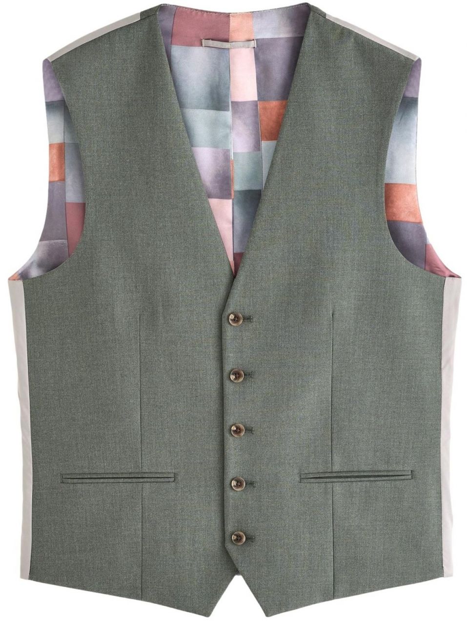 Next Vesta k obleku  tmavošedá / tmavozelená