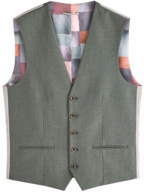 Next Vesta k obleku  tmavošedá / tmavozelená