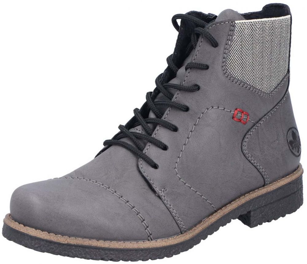 Rieker Šnurovacie členkové čižmy  sivá