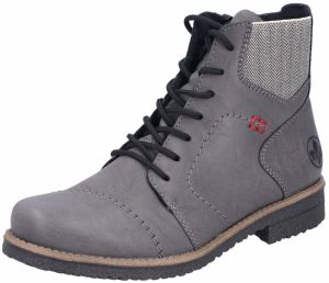 Rieker Šnurovacie členkové čižmy  sivá