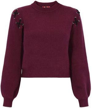 myMo ROCKS Sveter  burgundská