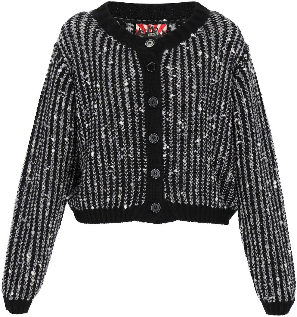 myMo ROCKS Kardigán  čierna / biela