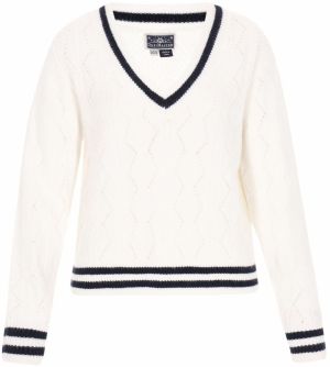 DreiMaster Maritim Sveter  čierna / biela