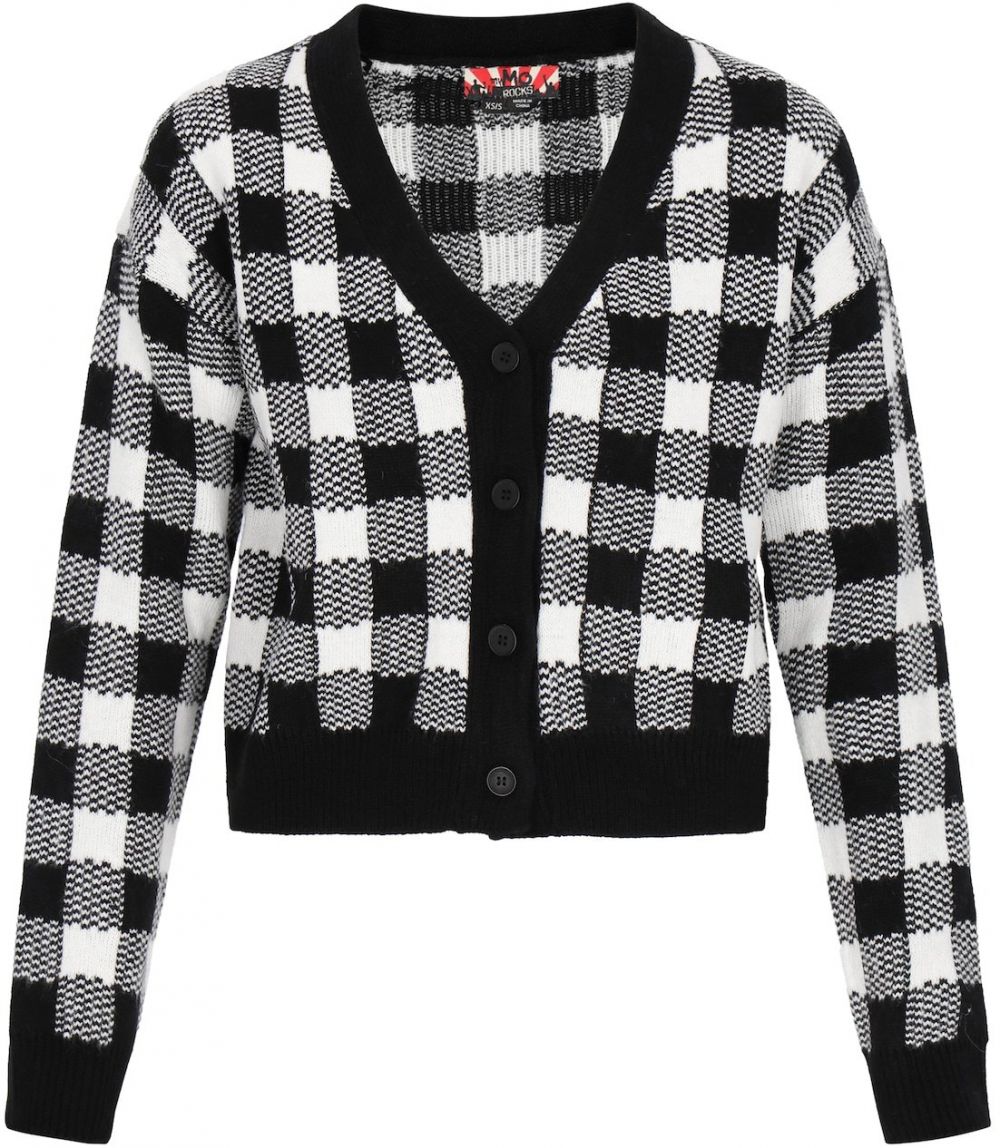 myMo ROCKS Kardigán  čierna / biela