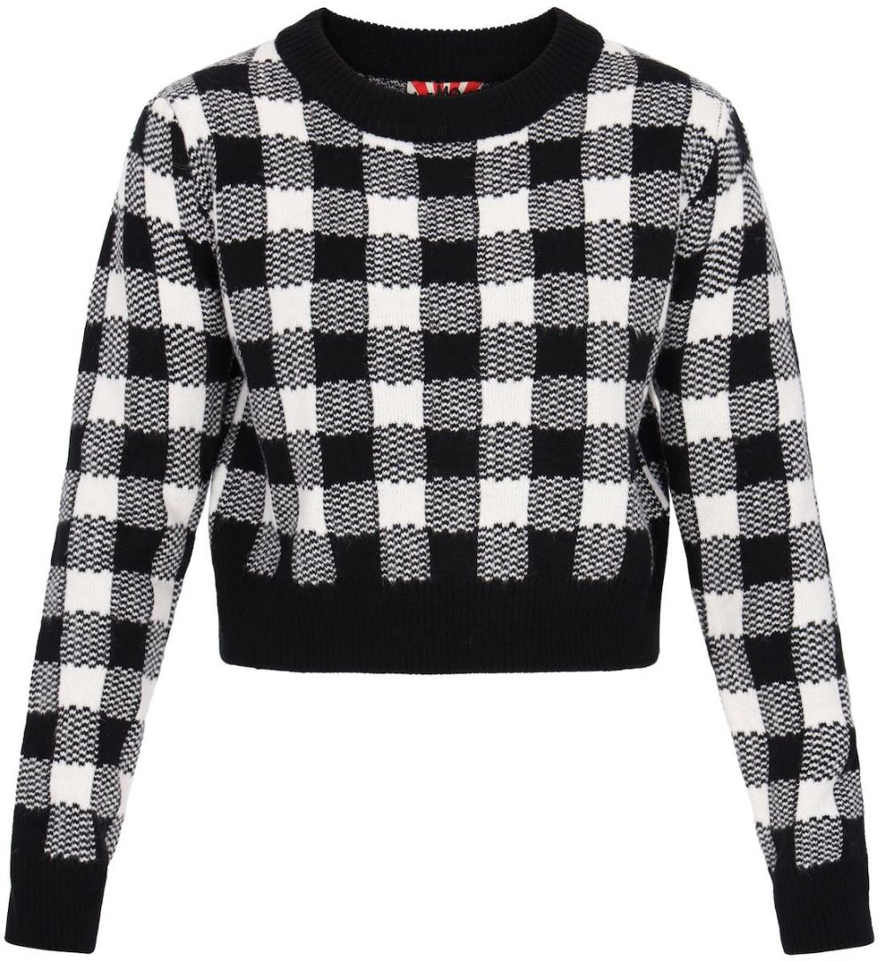 myMo ROCKS Sveter  sivá / čierna / biela