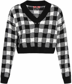 myMo ROCKS Sveter  čierna / biela