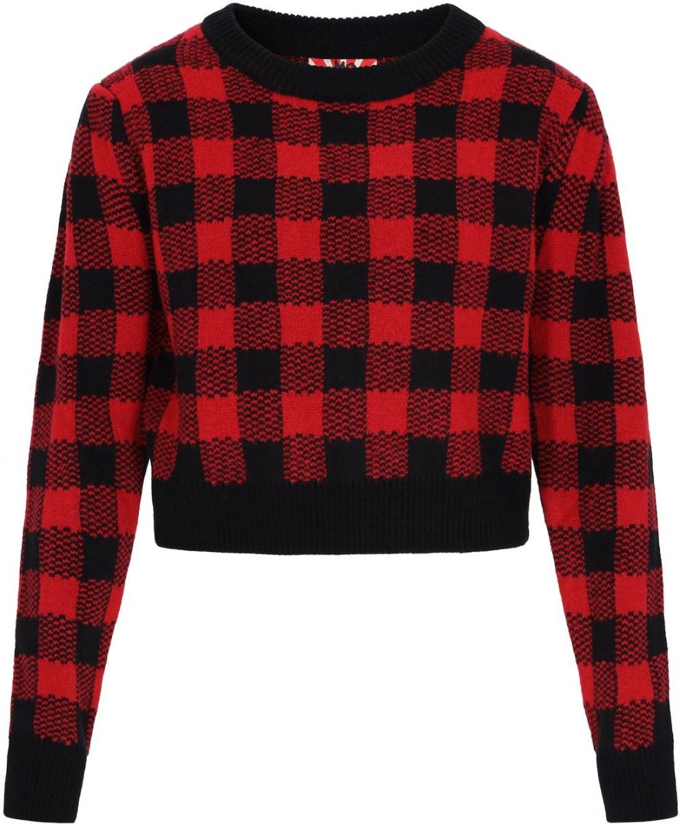 myMo ROCKS Sveter  červená / čierna