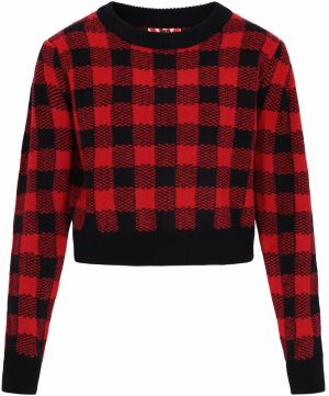 myMo ROCKS Sveter  červená / čierna