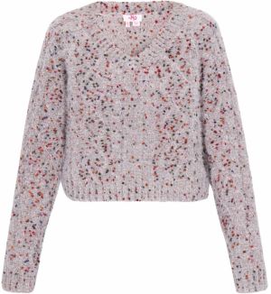 MYMO Sveter  modrá / orgovánová / červená