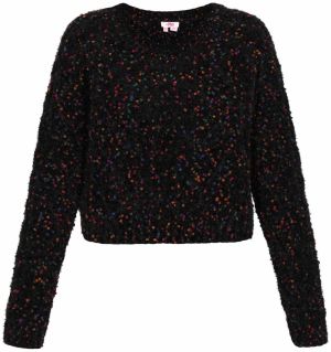 MYMO Sveter  modrá / červená / čierna