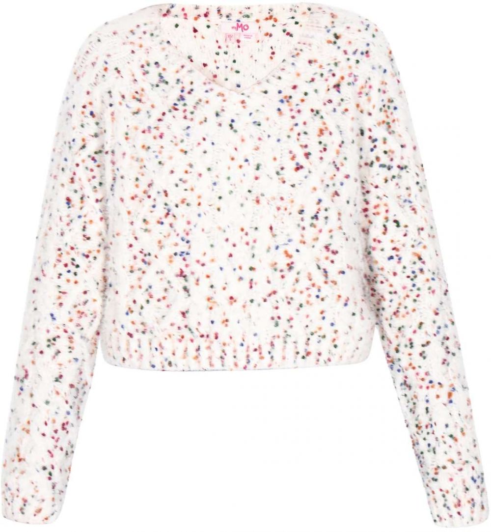 MYMO Sveter  modrá / zelená / červená / šedobiela