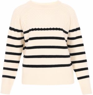 DreiMaster Maritim Sveter  čierna / šedobiela