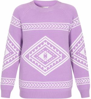 IZIA Sveter  levanduľová / biela