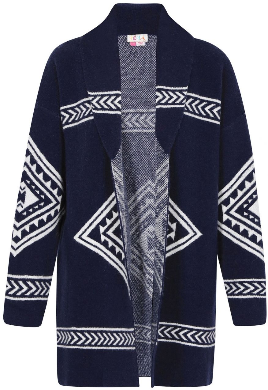 IZIA Kardigán  námornícka modrá / biela