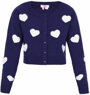 MYMO Kardigán  námornícka modrá / biela