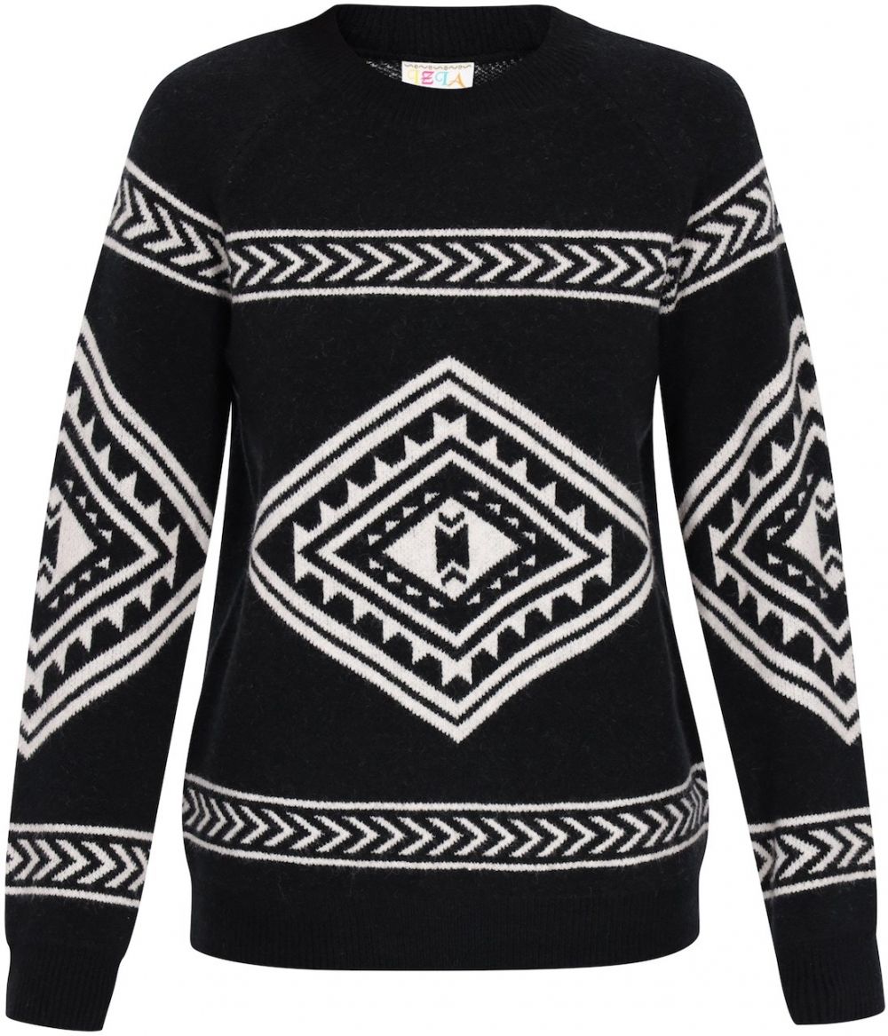 IZIA Sveter  čierna / biela