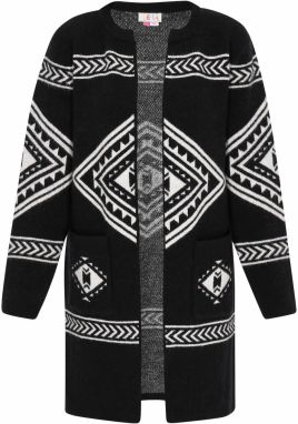 IZIA Kardigán  čierna / biela