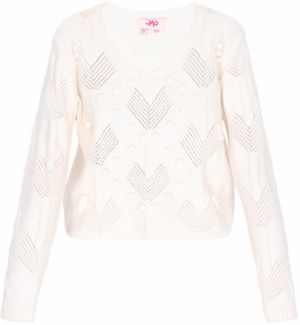 MYMO Sveter  šedobiela