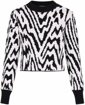 myMo ROCKS Sveter  čierna / biela