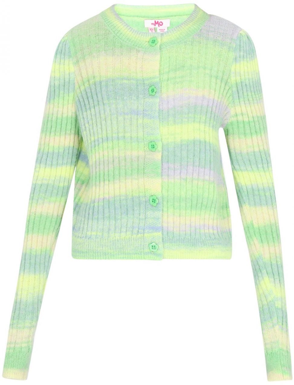 MYMO Kardigán  zelená / fialová