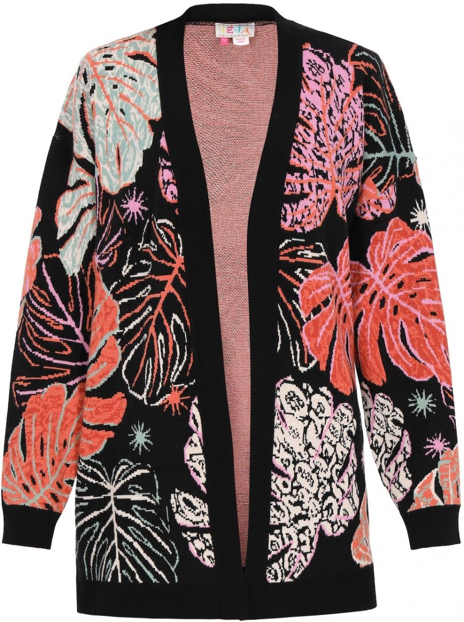 IZIA Kardigán  koralová / ružová / čierna