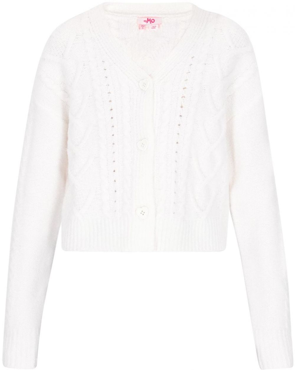 MYMO Kardigán  šedobiela