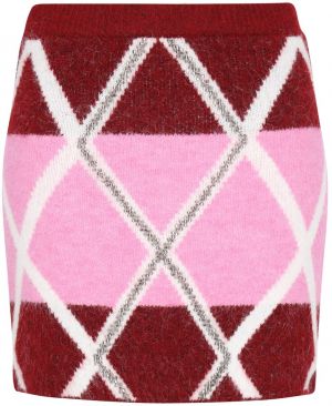IZIA Sukňa  ružová / burgundská / biela