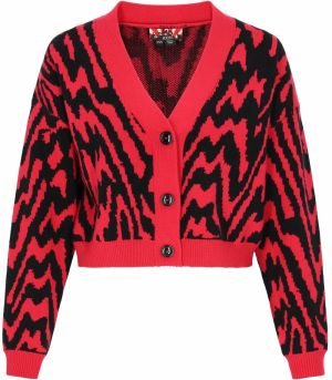 myMo ROCKS Kardigán  krvavo červená / čierna