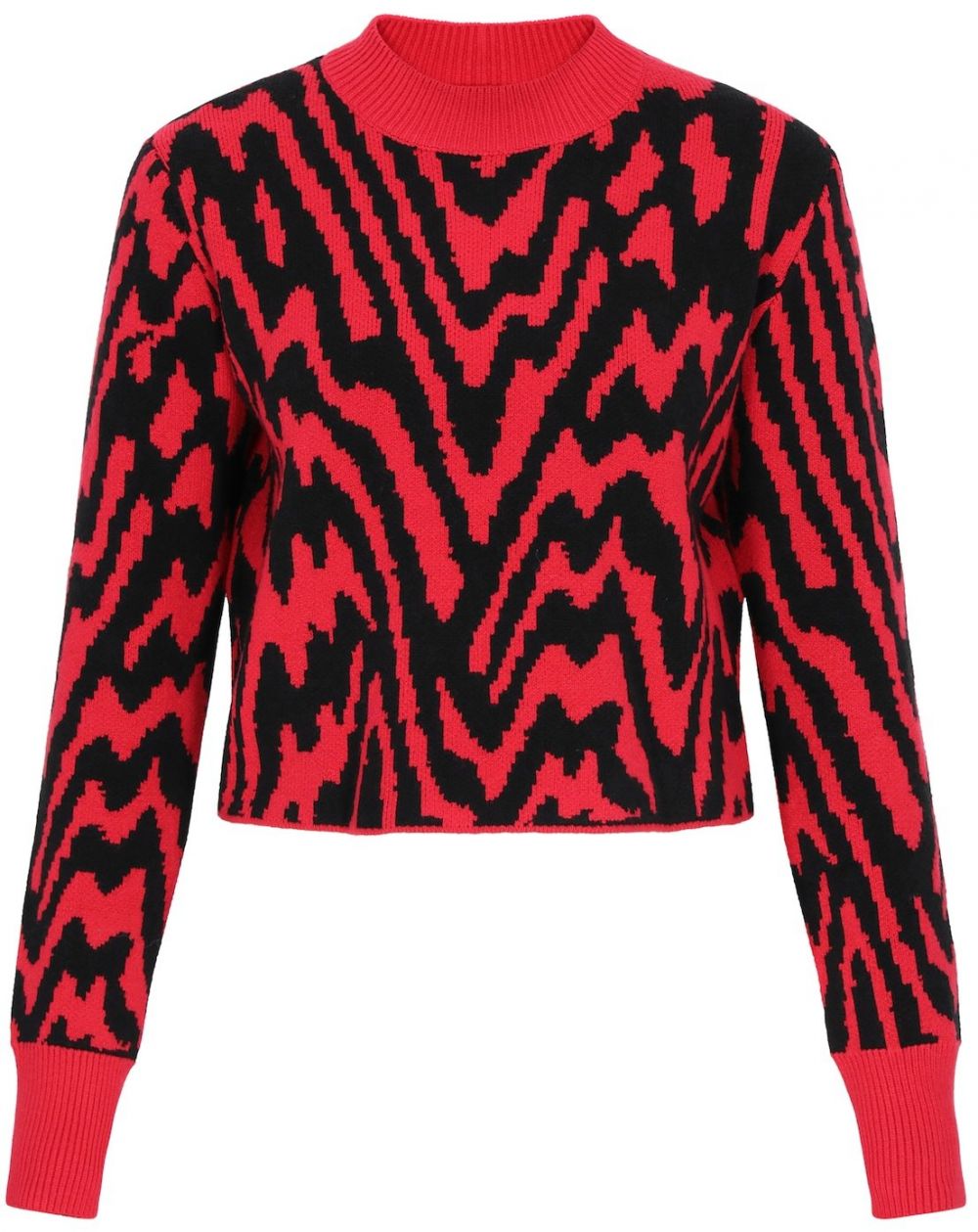 myMo ROCKS Sveter  červená / čierna