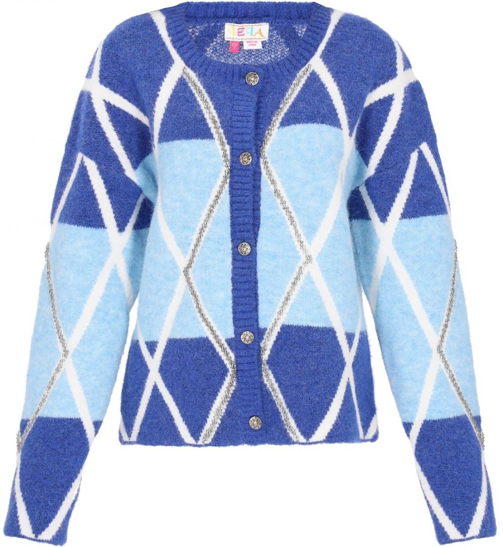 IZIA Kardigán  modrá / námornícka modrá / biela